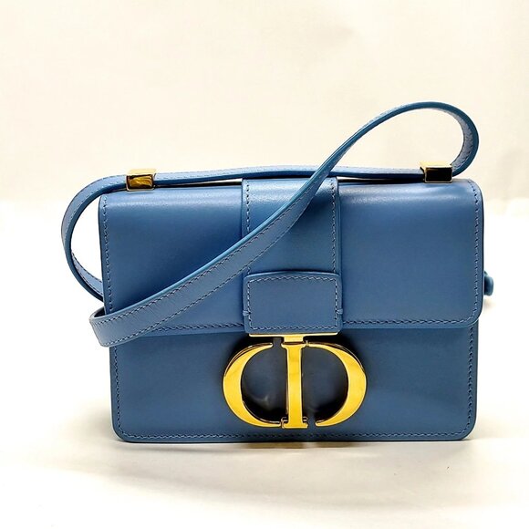 Christian Dior Blue Leather Shoulder Bag mon-1457-090425 - Picture 1 of 16